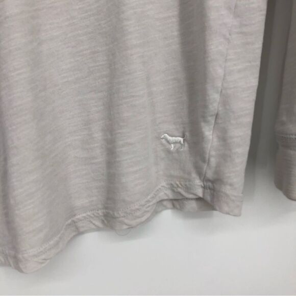 PINK by VS‎ White Burgundy Colorblock Long Sleeve Tee Womens Small - Picture 4 of 5